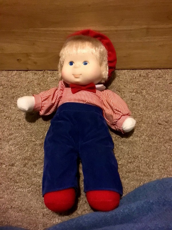 Vintage  1984  GoldBerger Eegee Boy Doll with Original Clothes