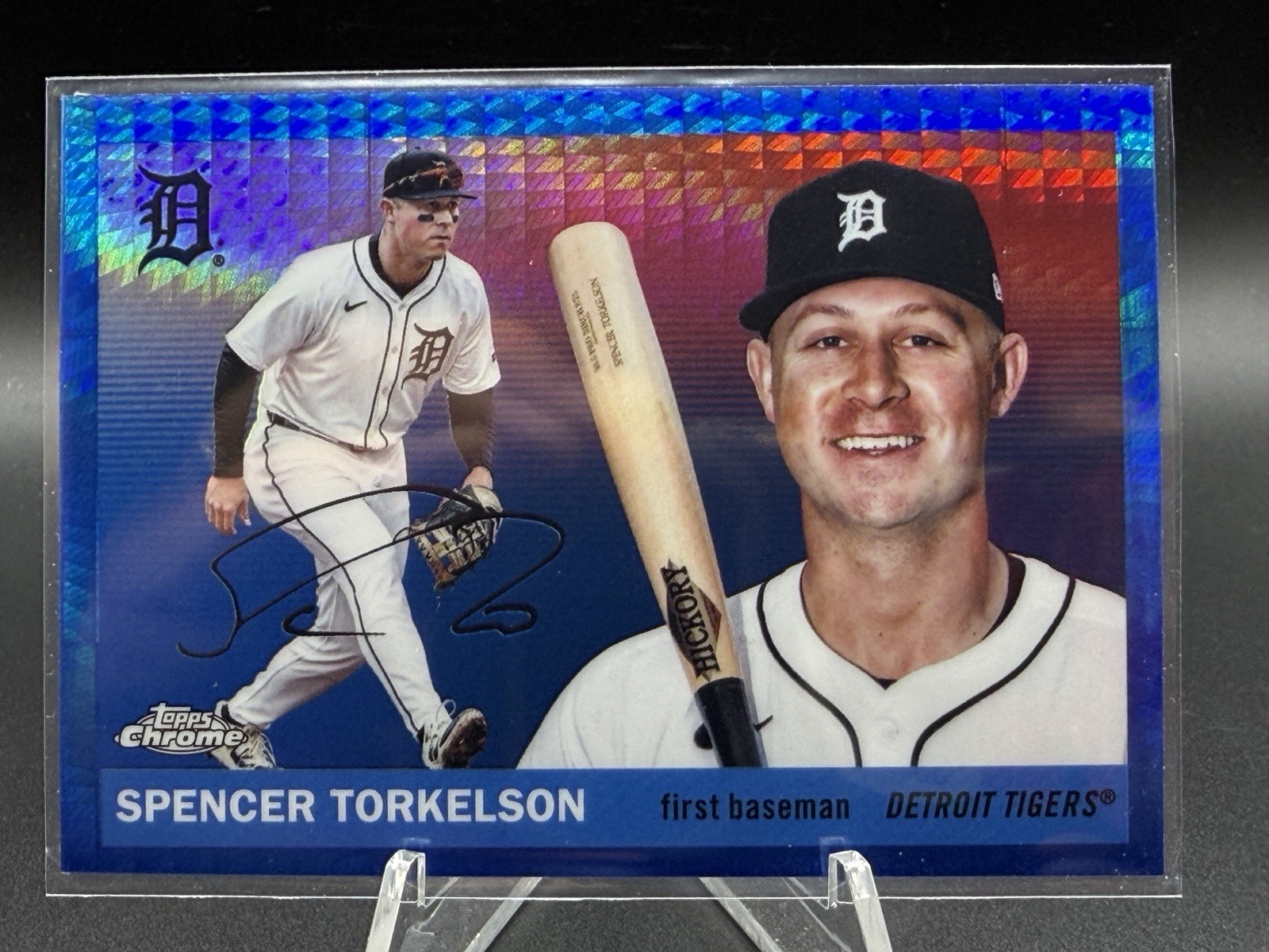 2025 Topps Chrome Platinum #53 Spencer Torkelson Blue Prism Refractors