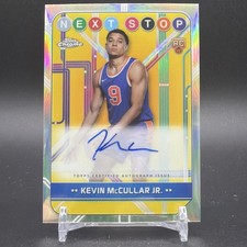 Kevin McCullar Jr 2024-25 Topps Chrome Next Stop Signatures Auto Card RC NSS-KM
