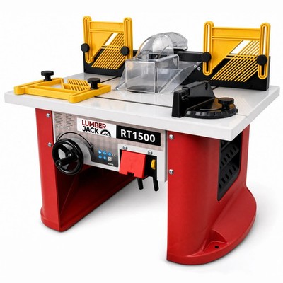 Lumberjack RT1500 Frästisch 1500 W variable Geschwindigkeit 1/2 Zoll 1/4 Zoll Spannzangen