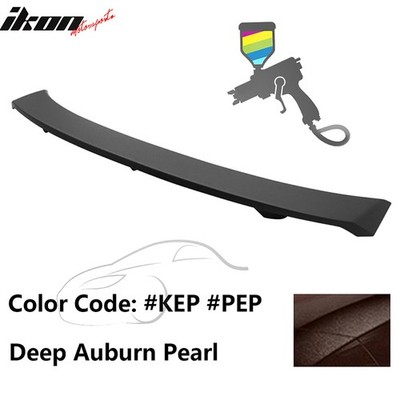 Fits 08-14 Dodge Avenger OE Style #KEP, PEP Deep Auburn Pearl Trunk Spoiler