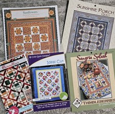 Vintage Lot Of 5 Quilting, Sewing, Craft patt...