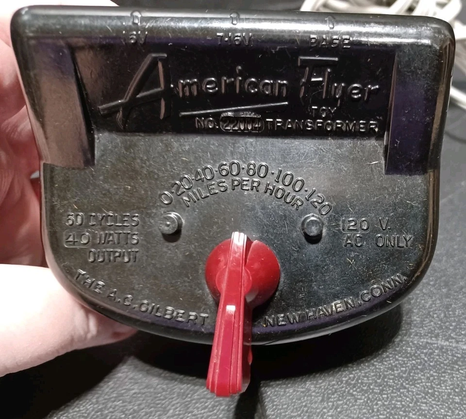 Vintage American Flyer Toy Train Locomotive Power & Control Transformer No. 2200 - Image 3 of 4