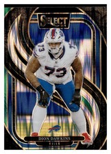 2024 Panini Select Premier Level Dion Dawkins #152 Black & Green Shock Prizm B2