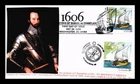 DR JIM STAMPS US COVER SAMUEL DE CHAMPLAIN VOYAGE OF 1606 FDC JOINT ISSUE COMBO
