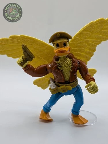 Vintage Playmates TMNT 1989 Ace Duck Action Figure Complete w Accessories