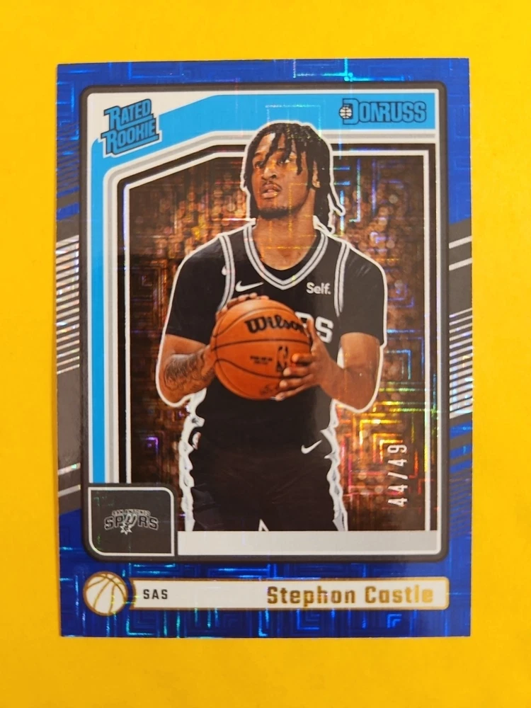 2024-25 Panini Donruss Stephon Castle RC #244 Blue /49 Rated Rookie