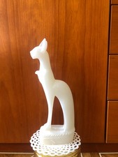 Ägyptische Katzenfigur Statue -weiss
