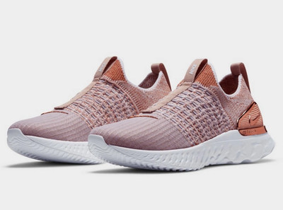 Nike React Phantom Run Flynit 2 'Rose Gold' Womens US 7-11 Casual Sneakers New  
