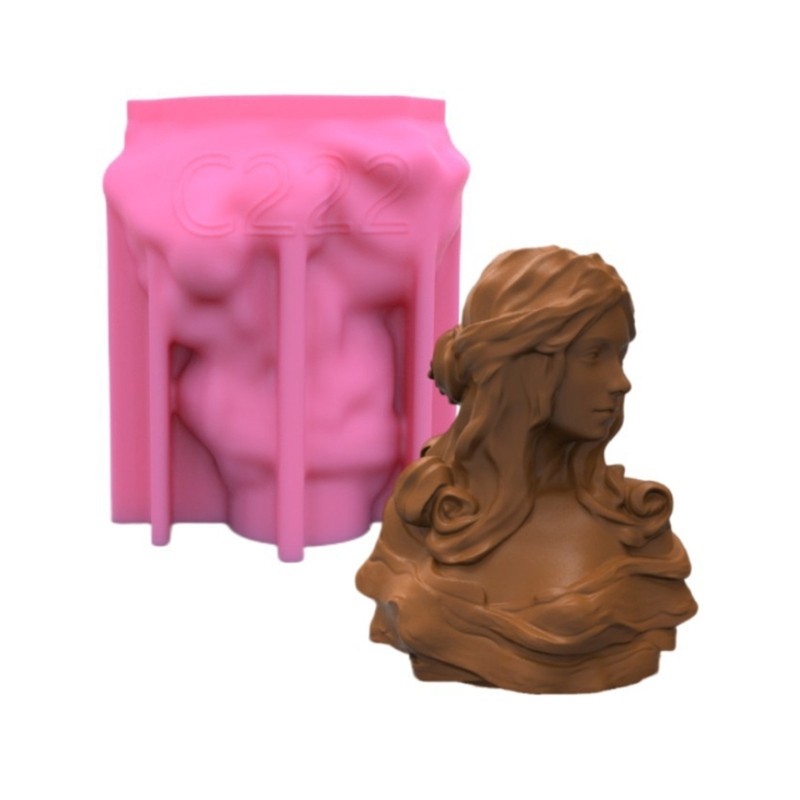 Goddess Statue Silicone Mold for Aromatherapy Gypsum Epoxy Sculptures