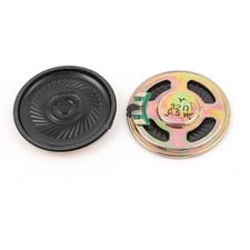 2 Pcs 0.5W 32Ohm 40mm Round Inside Magnet Electronic Speaker Loudspeaker