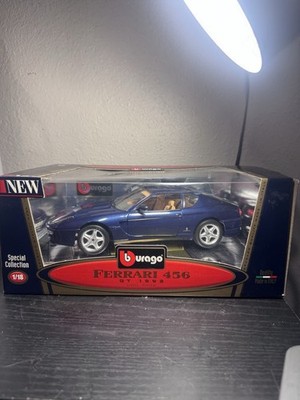 Ferrari 456 GT 1992 – Burago 1/18 – Bleu Nuit – Miniature De Collection Sans Boîte