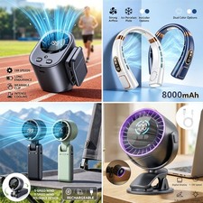 Mini Cooling Fan Clip On Desk Table/Neck Fan/ Turbo Fan USB Rechargeable