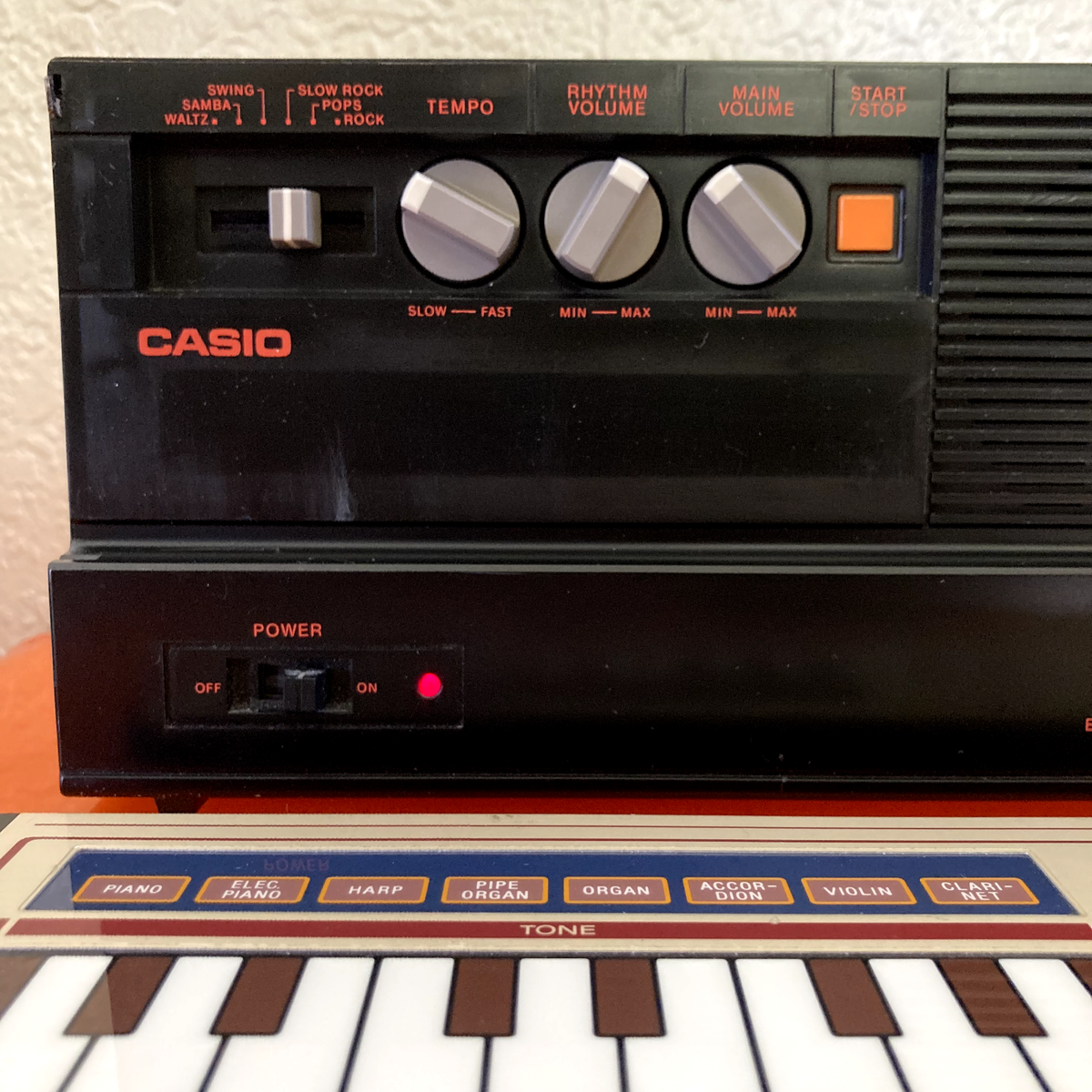 Casio PT-7 Synthesizer Ribbon Keyboard Tested Working Rare Black