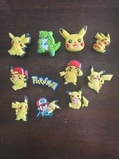Lot of 11 Pokemon PIKACHU Crocs Jibbitz Shoe Charms. All as Pictured