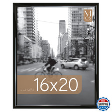 MCS Trendsetter 16x20 Black High-Gloss Poster Frame for Wall Vertical/Horizonta