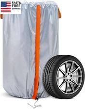 Large Tire Covers for Storage - Seasonal Tire Storage Bag Waterproof 420D Oxfor