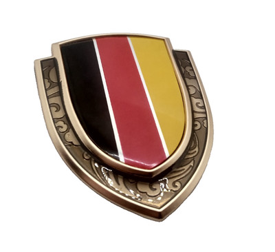 3D Deutschland Wappen Metall KFZ Aufkleber Sticker Auto Germany Gold Edition
