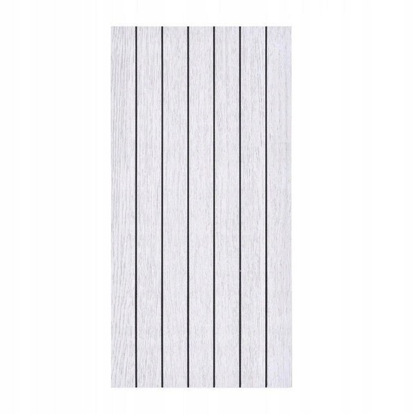 Selbstklebende Dekorplatte Aus Glattem, Hellgrauem Pvc, Lamellen 280 X 60 Cm-image