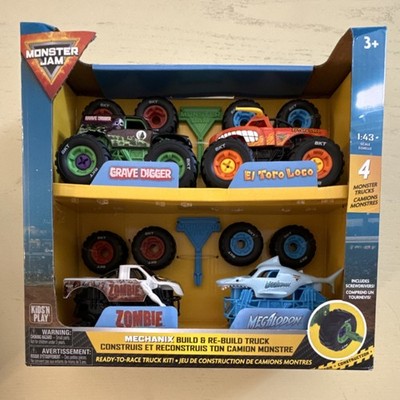 Kids II Play Monster Jam Mechanix Build & Re-Build 1:43 Ready-to-Race Truck