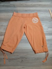 Y2K VS Pink Cropped Sweatpants Women Small Isle of Pink Leisure no Drawstring