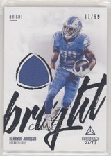 2019 Panini Luminance Bright Beginnings 11/99 Kerryon Johnson #BB-16 fm0