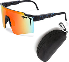 Sports Sunglasses Men-Women, Vipers Sunglasses for Mens Anti-Uv Youth Baseball S