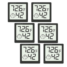 Mini Humidity Meter Hygrometer 6 Pack Room Thermometer Indoor Digital