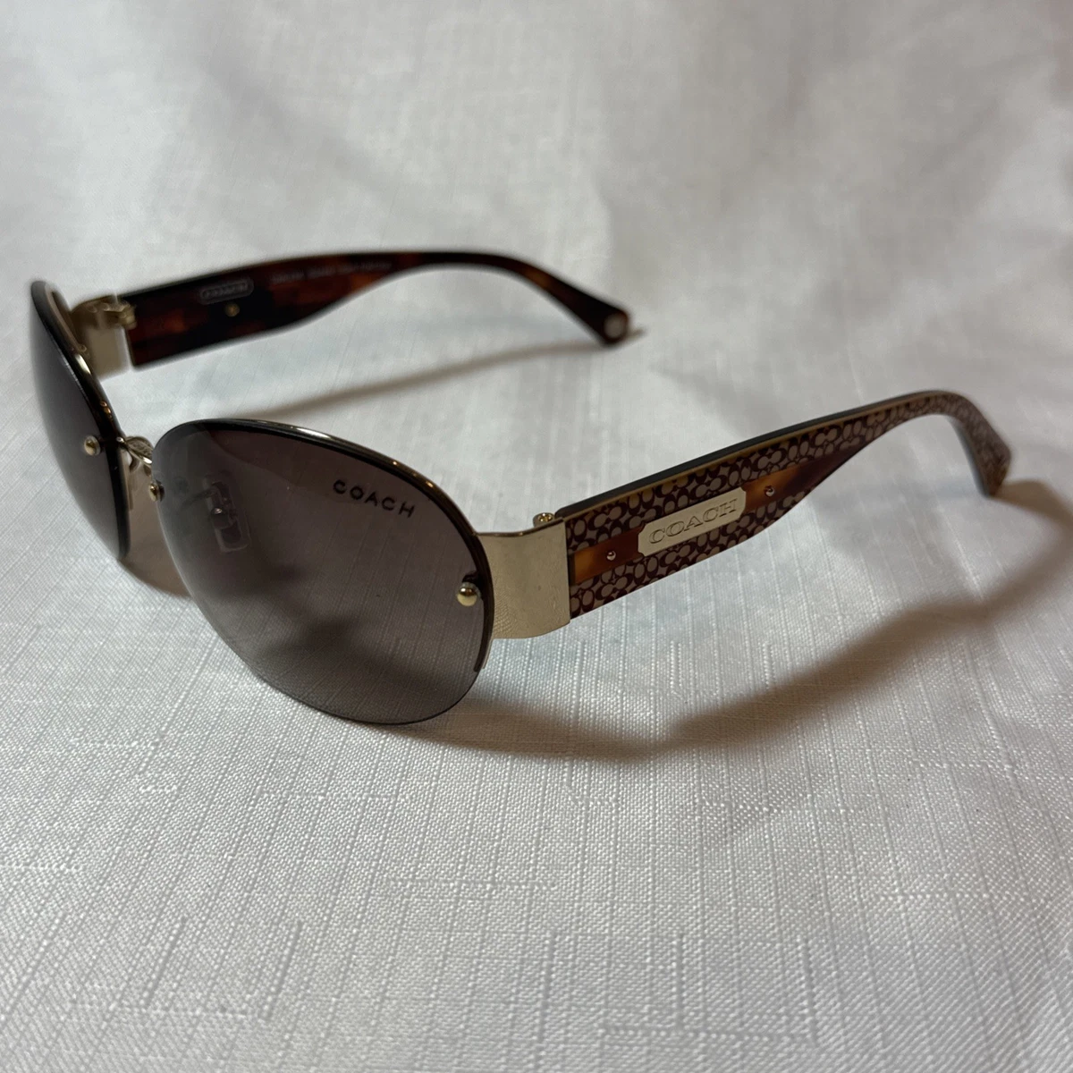 Coach HC8267 L1086 517613 Alexa Square Grey Frame Brown Lens Cat Eye Sunglasses Coach Brown with Vintage Sunglasses for Women for sale | eBay main image 3