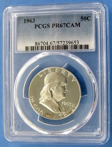 1963 Proof Franklin Half Dollar PCGS PR 67 CAM   #9653