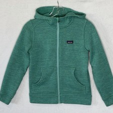 Patagonia Better Sweater Full Zip Hoodie Sweatshirt Youth Girls L 12 Blue Green