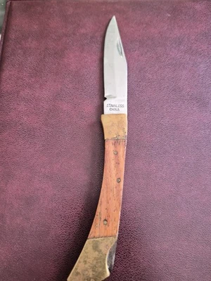 Vintage altes Taschenmesser Klappmesser Holzgriff - Bild 1 von 4