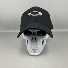 Oakley Hat Classic Low Flex Mens L/XL Y2K American Flag O Logo Black