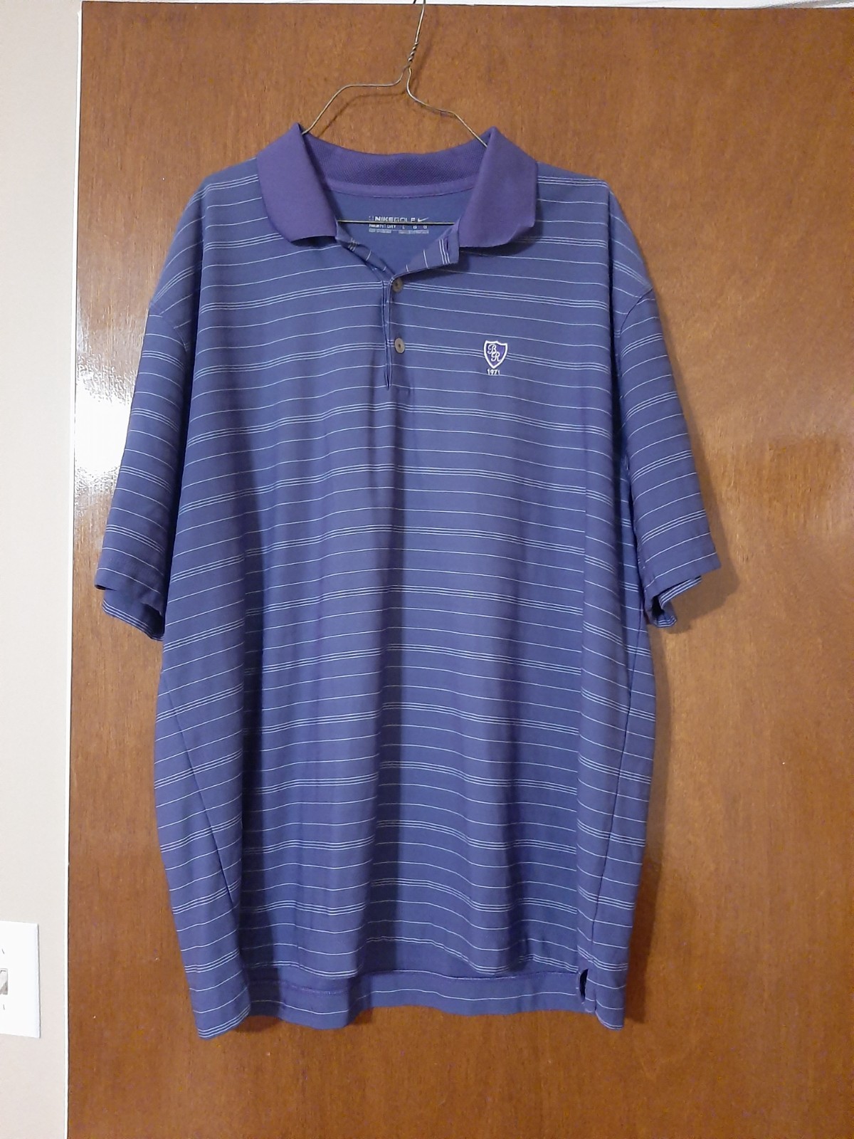 Nike Golf Mens Fit Dry Polo Purple Large
