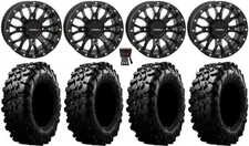 System 3 ST-3 Black 14" Wheels 28" Carnivore Tires Yamaha YXZ1000R