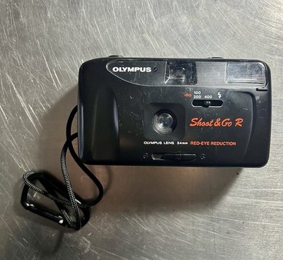 Vintage Olympus Shoot & Go R 35mm Point & Shoot Film Camera EUC With Case