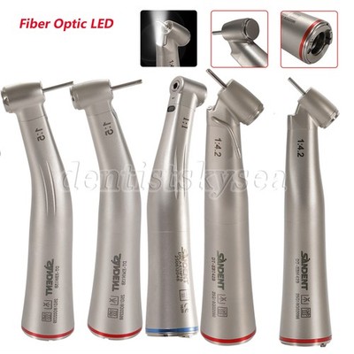 SANDENT Electric Handpiece 1:1 1:5 1:4.2 Contra Angle 45 Degree LED Fiber Optic
