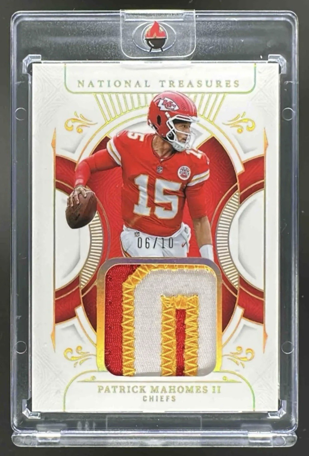 Patrick Mahomes II 2025 National Treasures Holo Gold Treasured Patch /10 view 1