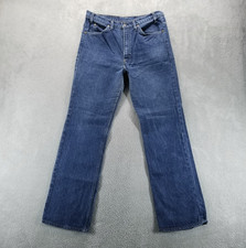 VTG Levis 517 Jeans Mens 35x32 Blue Bootcut Orange Tab 80s Made in USA