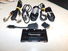 MATROX TRIPLE HEAD TO GO 1x3 DVI DISPLAY SPLITTER W/CABLES ADAPTERS T2G-DP3D-IF