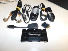 MATROX TRIPLE HEAD TO GO 1x3 DVI DISPLAY SPLITTER W/CABLES ADAPTERS T2G-DP3D-IF
