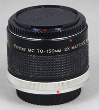 VIVITAR MC 70-150mm 2X MATCHED MULTIPLIER TELECONVERTER for CANON FD Non-AF 