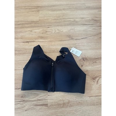 Lululemon Enlite Bra Zip Front in black Ultralu 34C NWT
