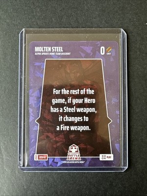 Molten Steel 0 Cost Bo Jackson Battle Arena Fast Play Update HTD-43 XOXO PLAY