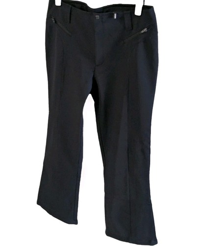 NILS Black Pure 4-Way Stretch Snow Pants 3-Layer Midrise Skiwear Women's SZ18