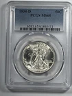 1934-D Walking Liberty Half Dollar : PCGS MS65 Blazing White