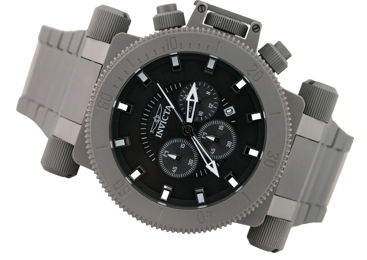 NUEVO RELOJ CRONÓGRAFO INVICTA 48221 COALITION FORCES TODO TITANIO NEGRO 51MM G