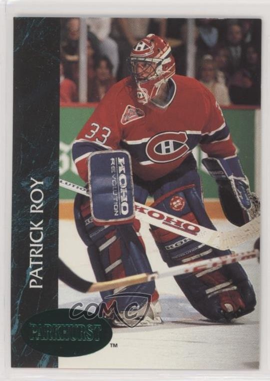 1992-93 Parkhurst Emerald Ice Patrick Roy #84 HOF 6e9