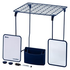 7Piece Locker Organizer Kit, Includes Locker Shelf, Mirror, Whiteboard, Stora...
