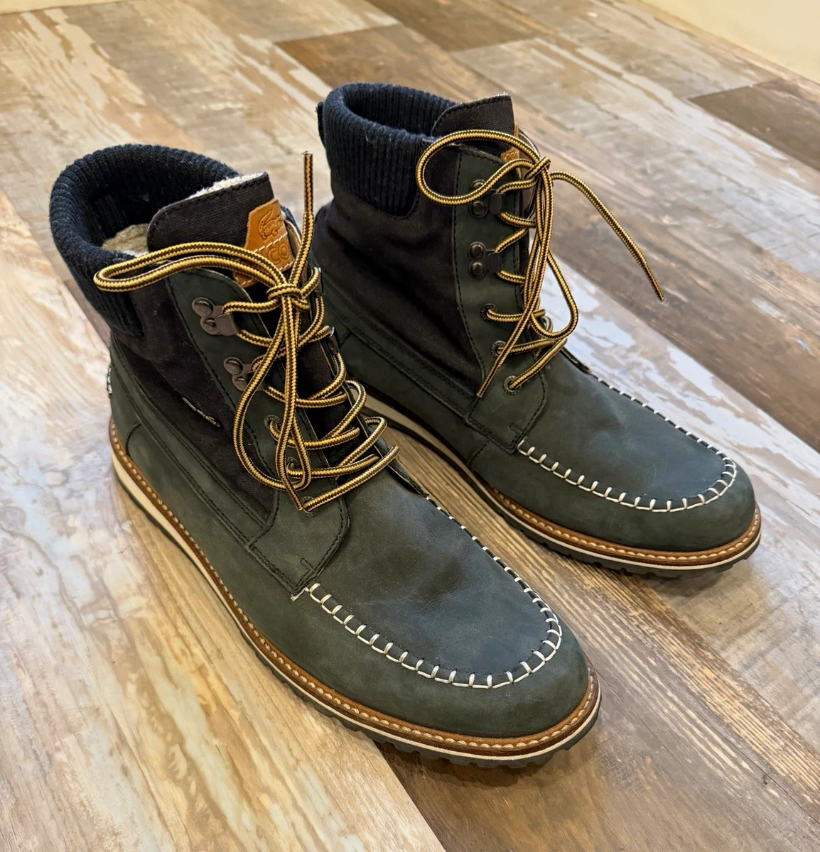 Lacoste Black Leather Upper Boots for Men for Sale | Shop New